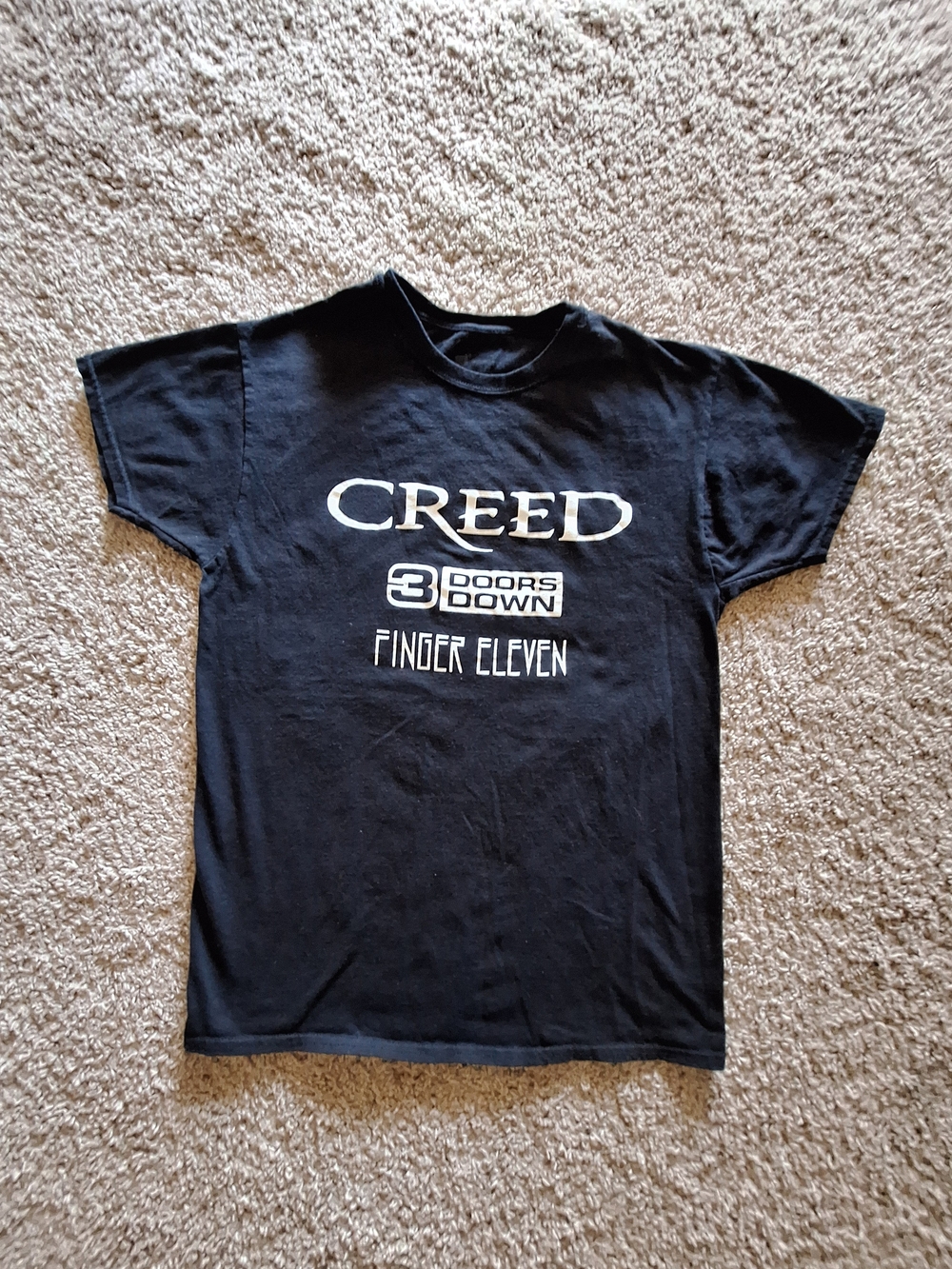 Hanes Black Short Sleeve Crew T-Shirt
